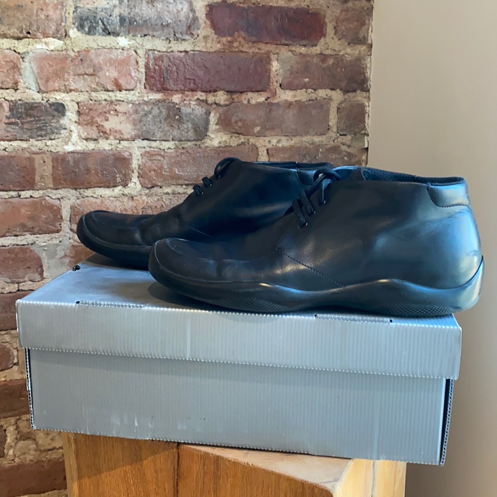 Prada | Calzature Uomo Leather Boots | Black 10.5